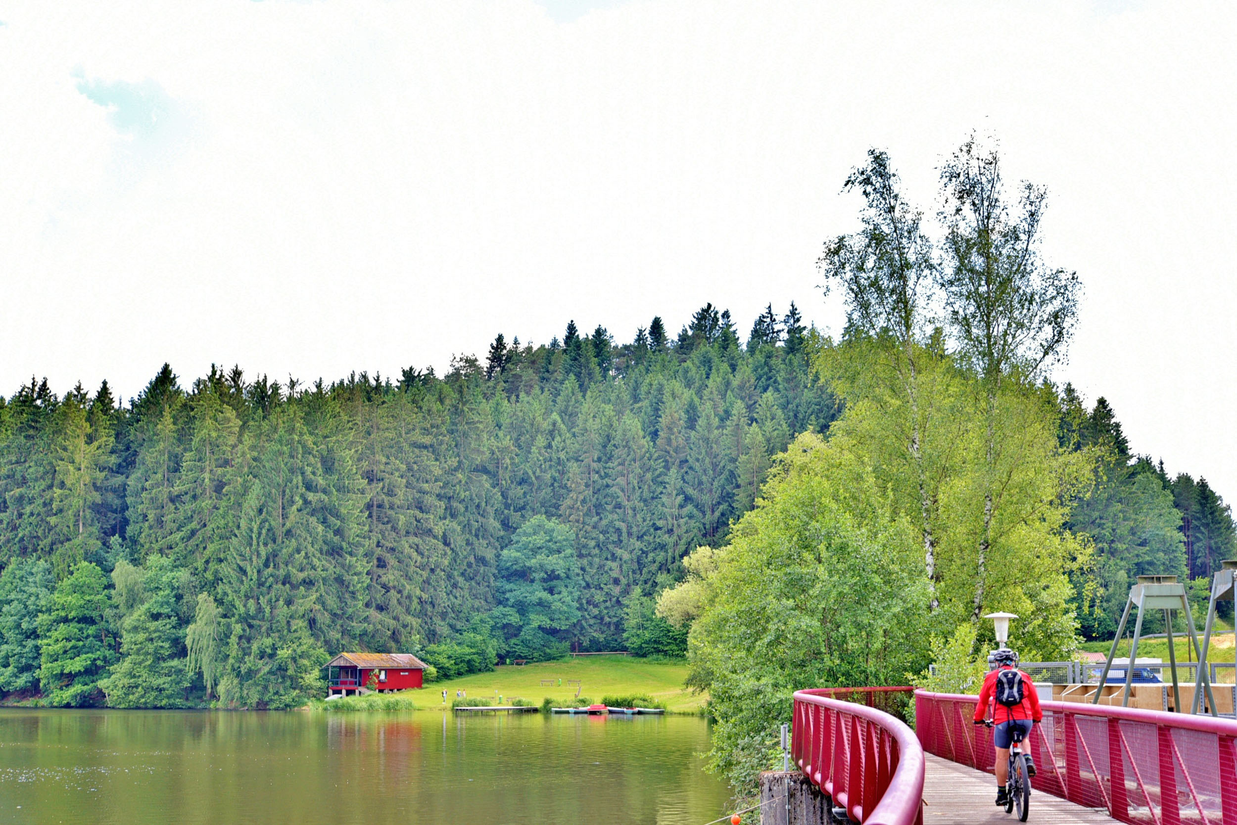Radfahren am See