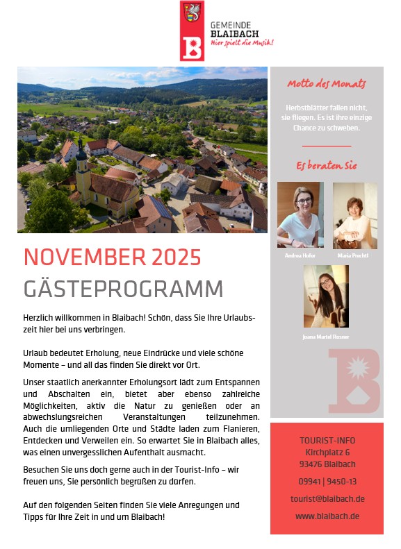 Aktuelles Gästeprogramm